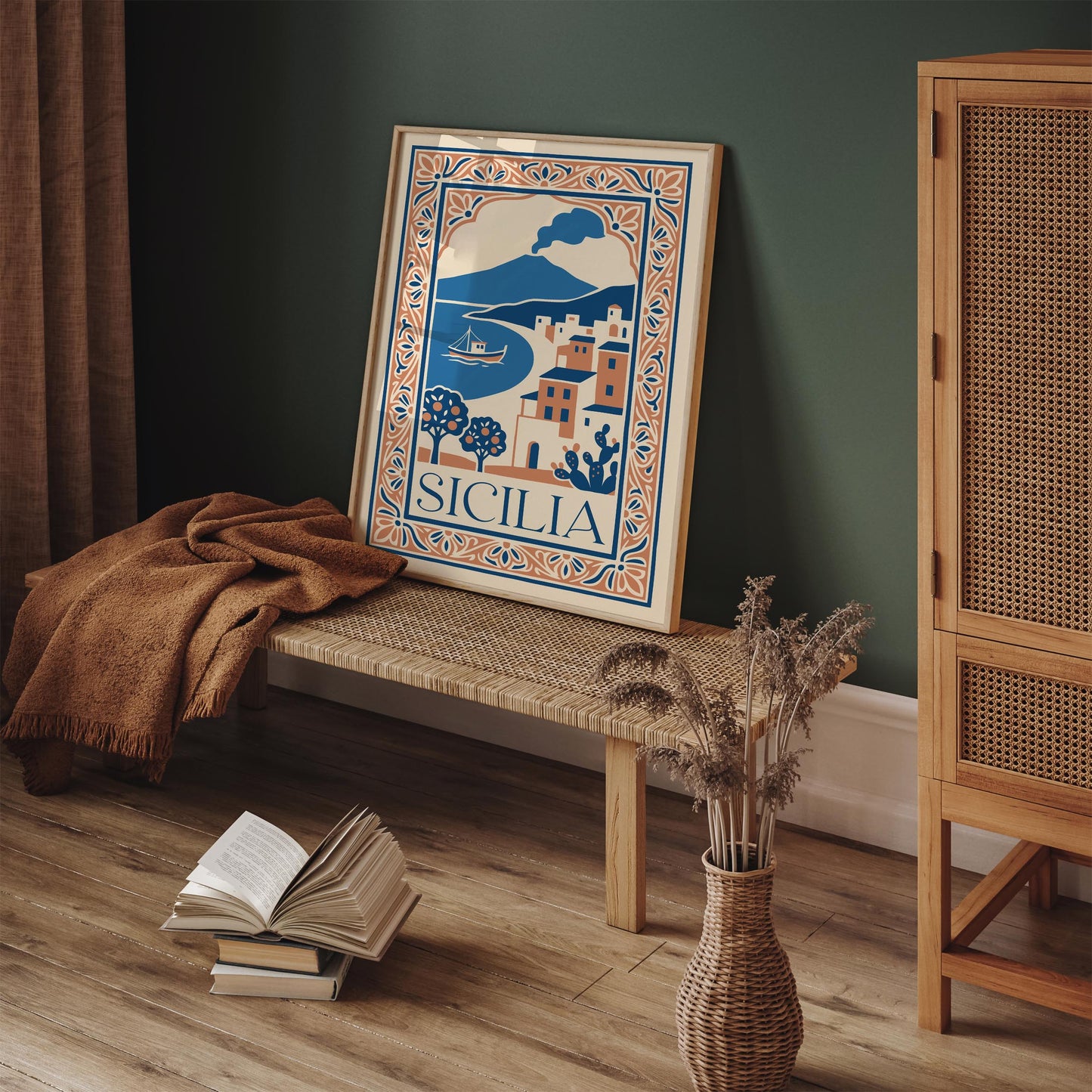 Sicilia Travel Poster