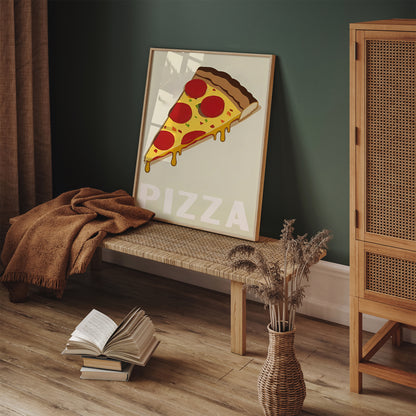 Retro Pizza Poster