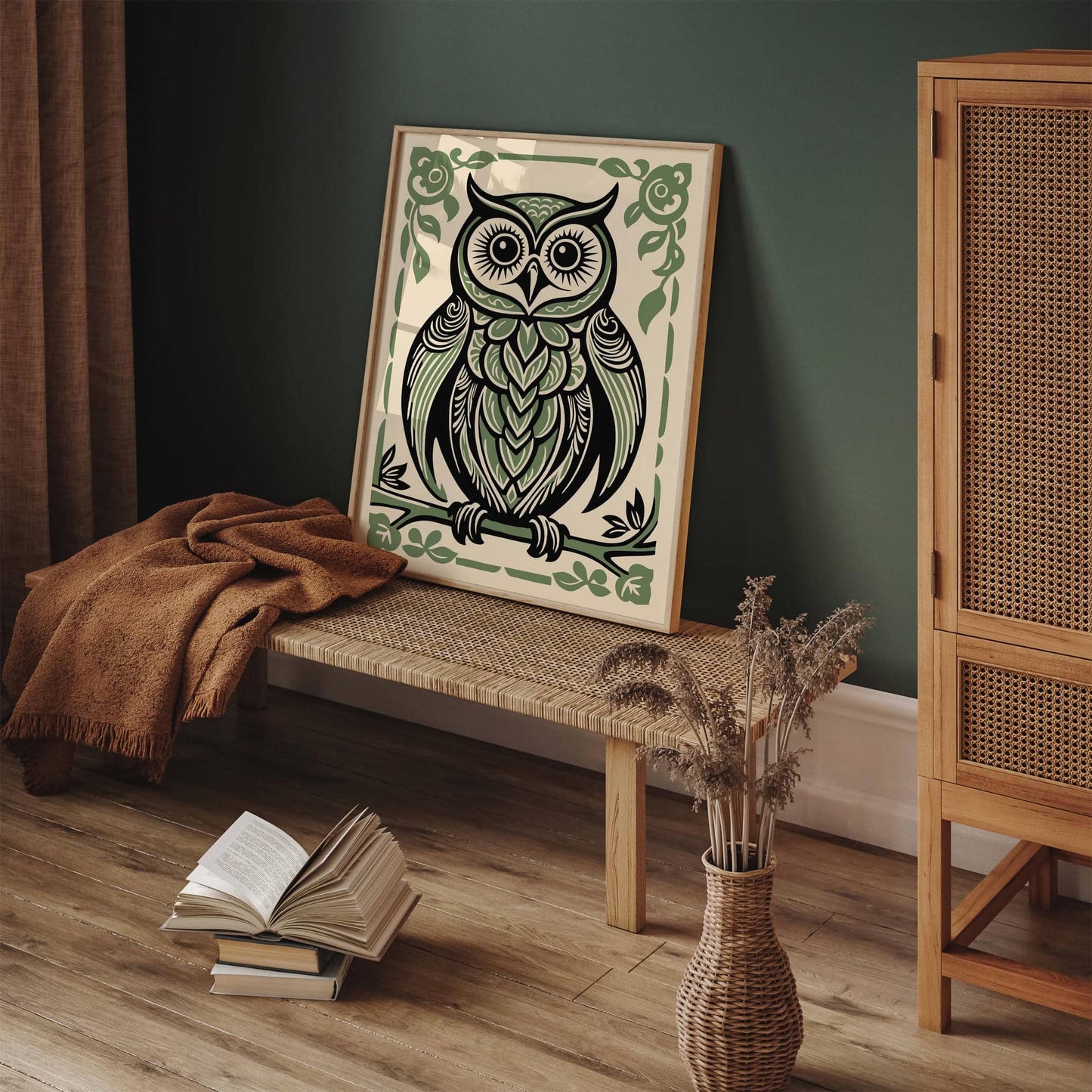 Cute Owl Farmhouse Wall Art Decor