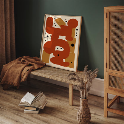 Mid Century Modern Abstract Wall Art