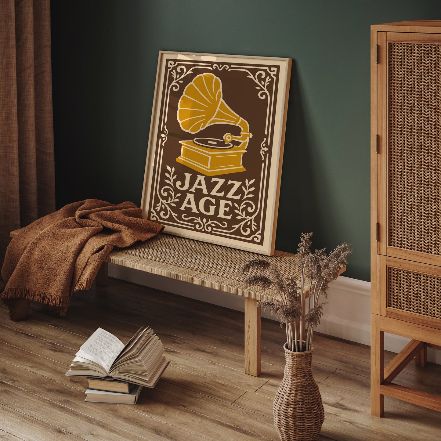 Jazz Age Music Poster - Gramophone Art Print