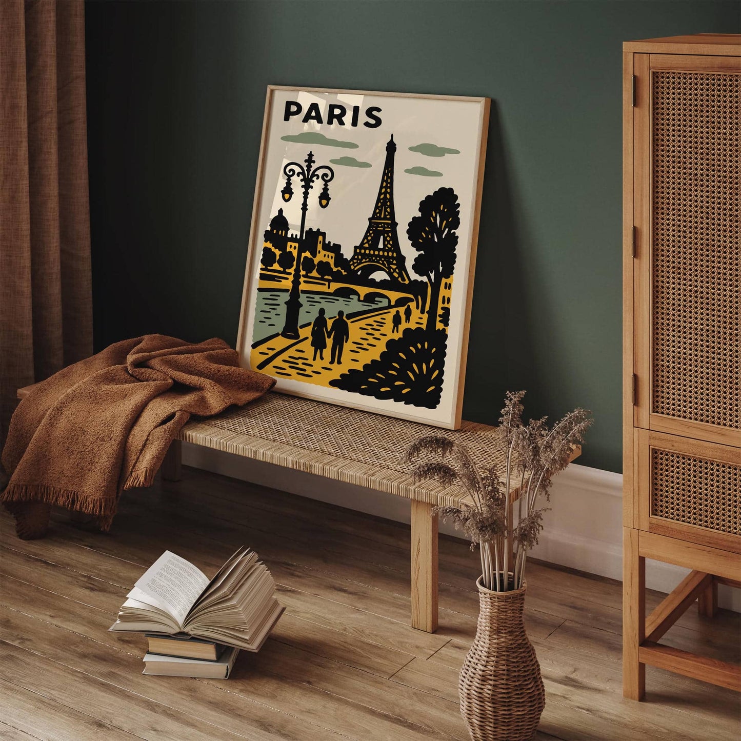 Paris France Poster - Romantic Travel Art Print