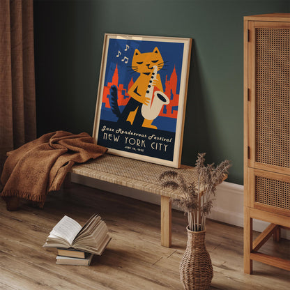 NYC Jazz Rendezvous Festival Art Poster