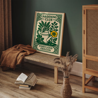 Portland Oregon Gardening Club Poster