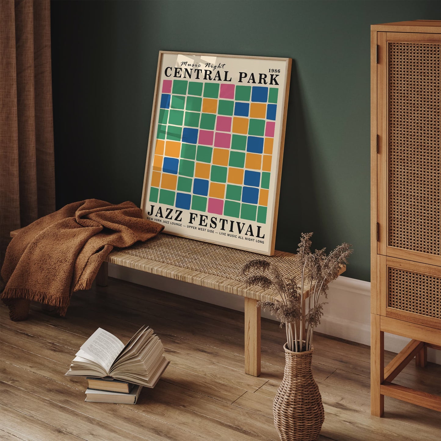Central Park Jazz Poster - NYC Festival Wall Art