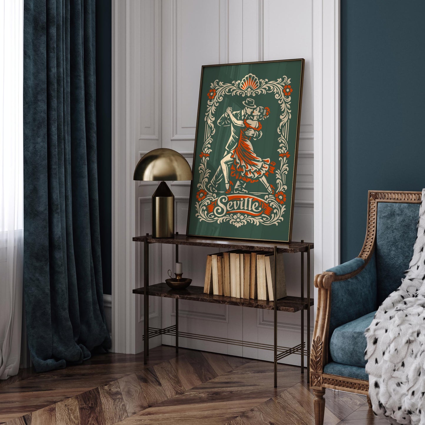 Seville City of Tango Poster Print