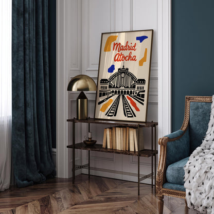 Madrid Atocha Railway Station Poster