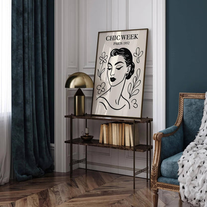Chic Week Paris 1952 Fashion Poster