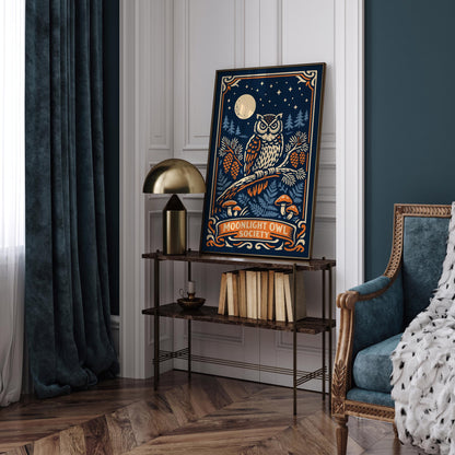Moonlight Owl Society Poster