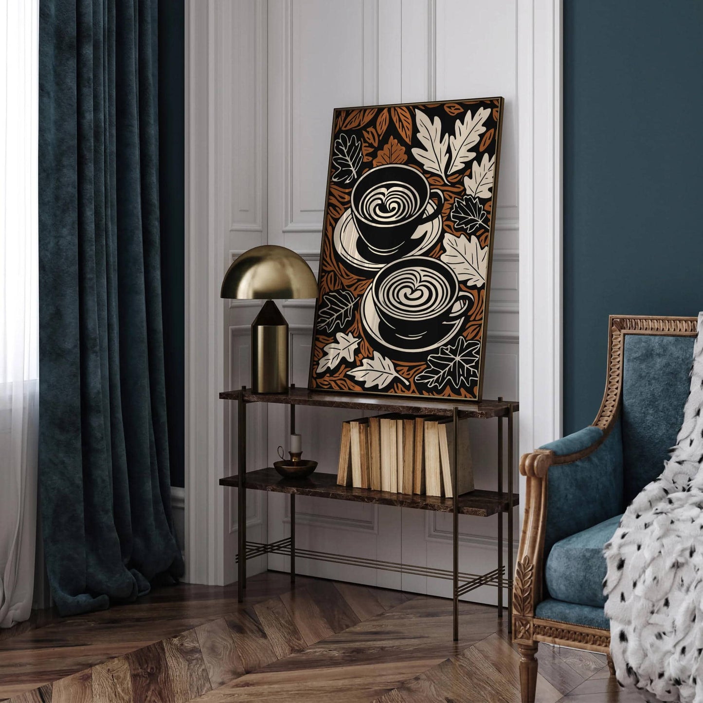 Autumn Coffee Art – Kitchen Wall Decor