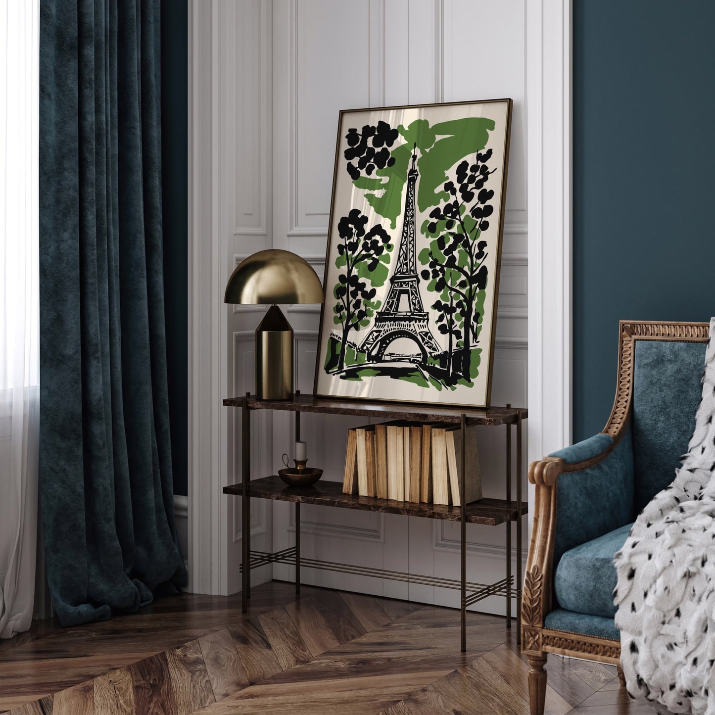 Eiffel Tower Paris France Travel Poster