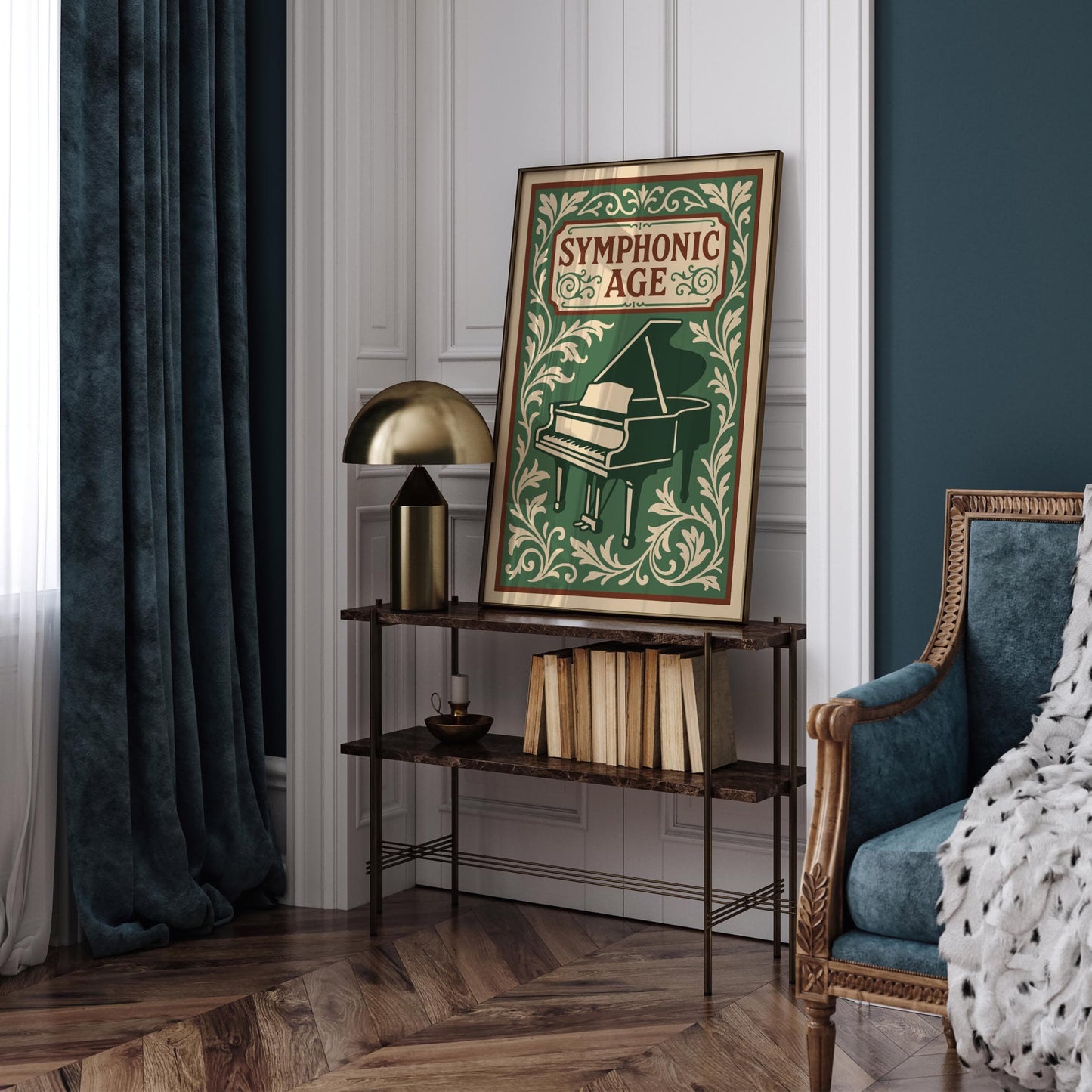 Symphonic Age Music Poster - Rococo Piano Wall Art