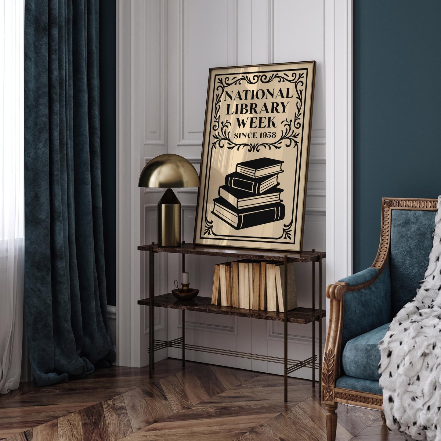 National Library Week Vintage Poster