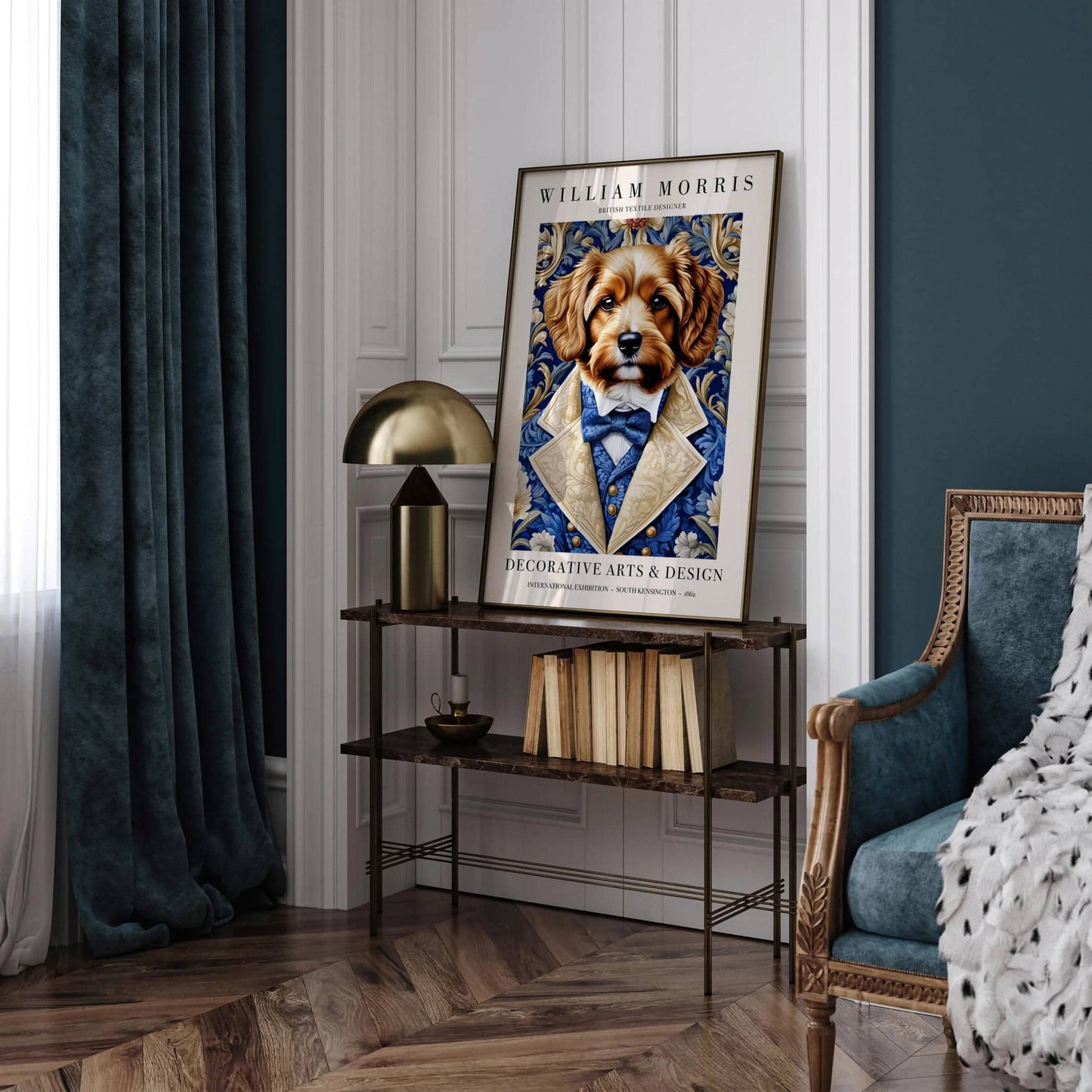 Elegant Dog Portrait Elegant Art Print