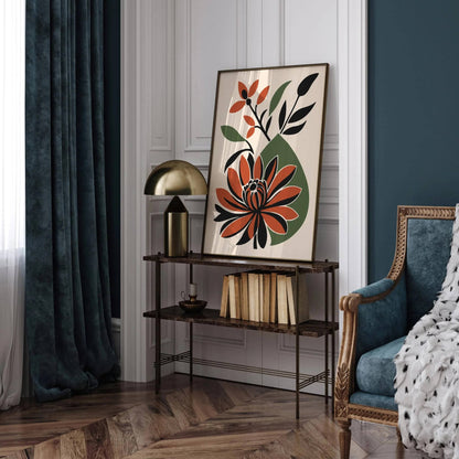 Modern Aesthetic Floral Design Print