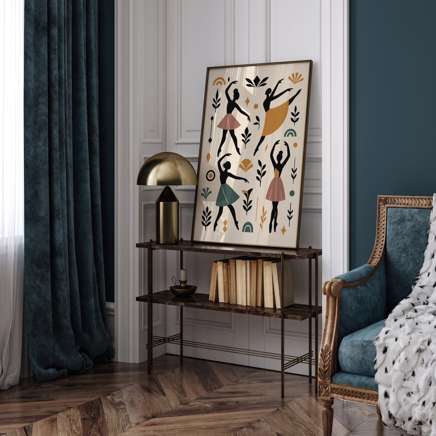 Art Deco Ballet Poster - Vintage Dance Wall Art