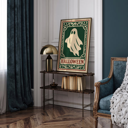 Halloween Ghost Poster -  Victorian Gothic Art Print