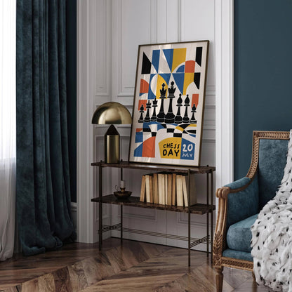 Chess Day Retro Poster