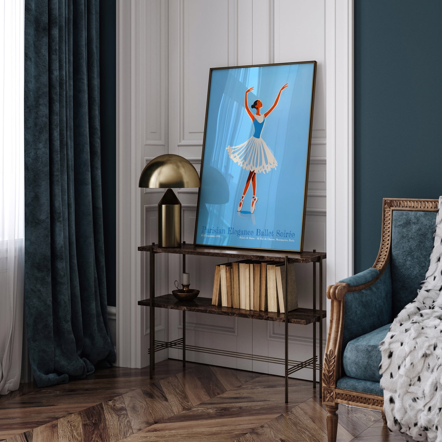 Parisian 1993 Ballerina Retro Wall Art