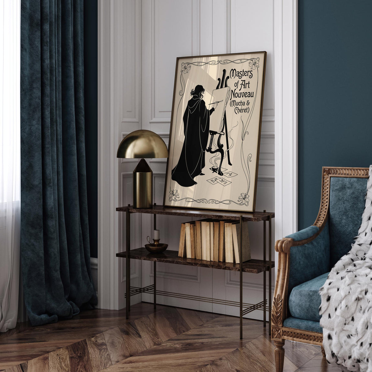 Mucha & Chéret Art Nouveau Poster