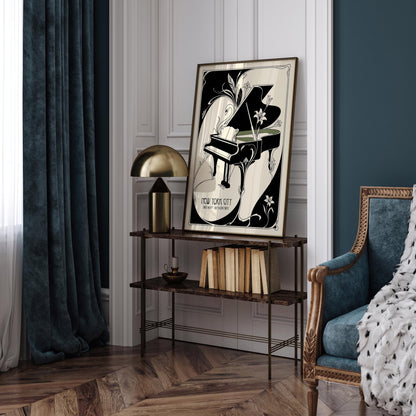 New York City Music Academy Art Nouveau Poster