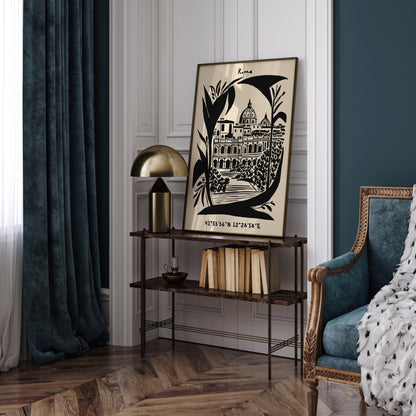 Rome Cityscape Wall Art Print