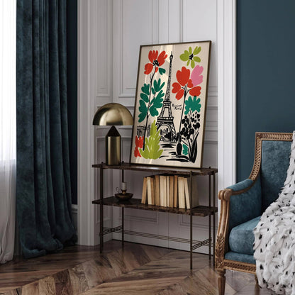 Bonjour Paris! Travel Eclectic Wall Art Print