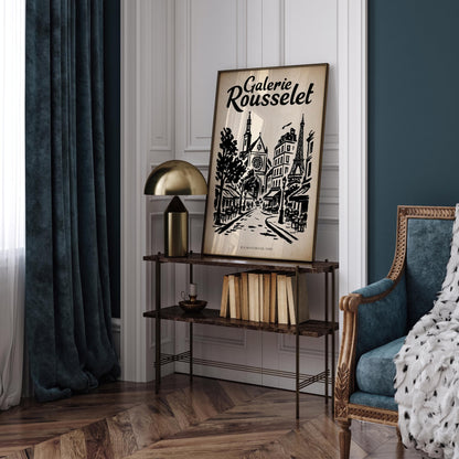 Rue Montorgueil Paris - Vintage Travel Art Print