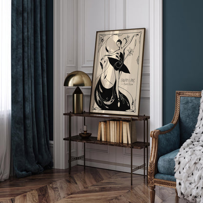Swan Lake Ballet Art Nouveau Poster