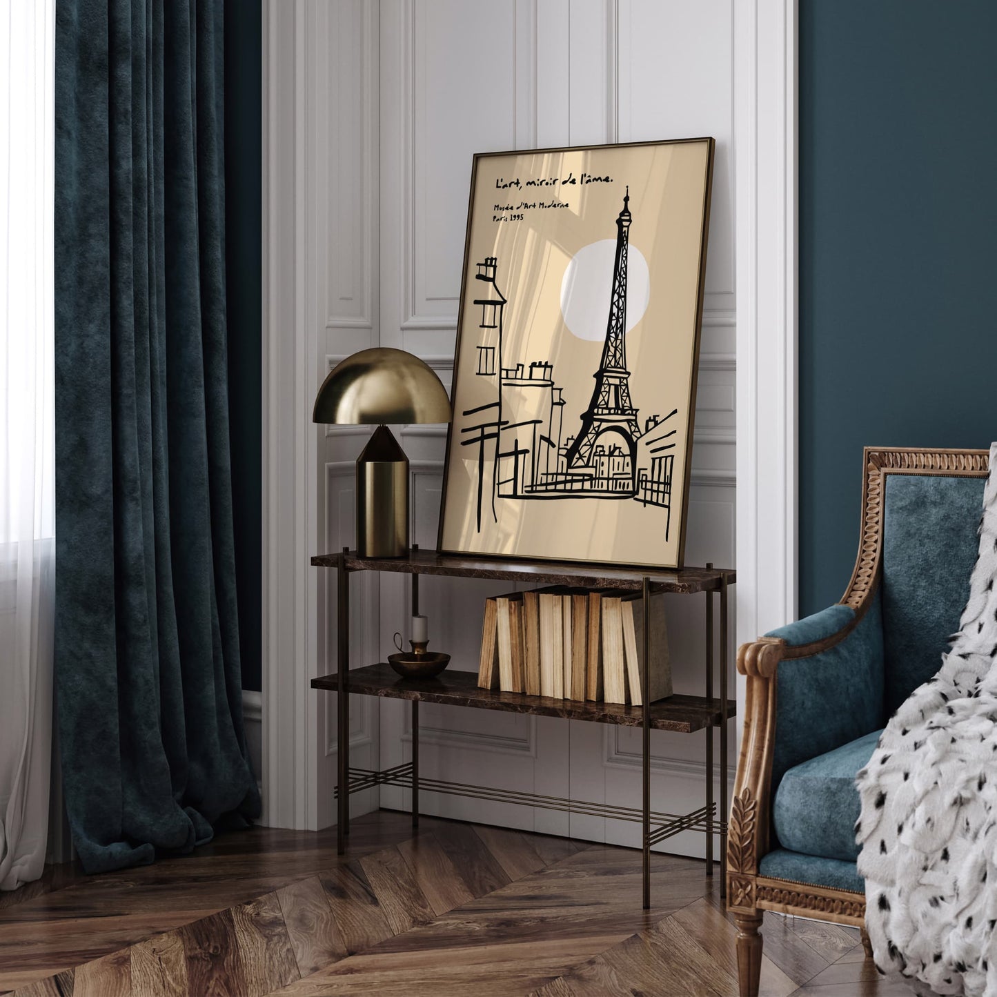 Paris France Poster - Art Mirror of Soul Travel Wall Art