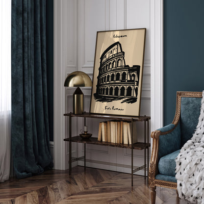 Colosseum Foro Romano Poster