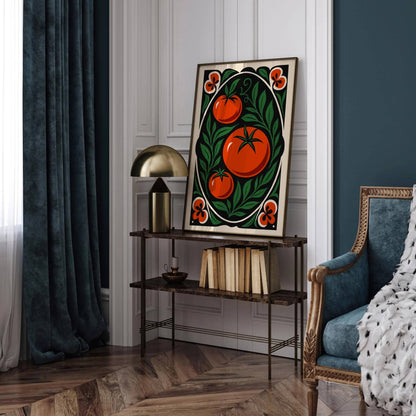 Red Tomatoes Poster - Elegant Kitchen Wall Art