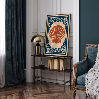 Rococo Seashell Art Print