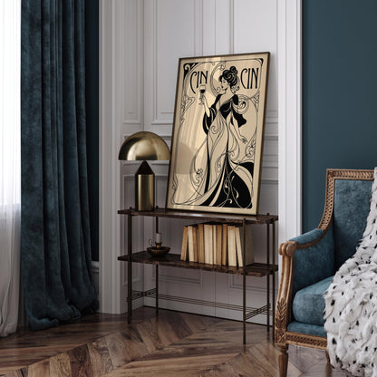 Cin Cin Woman and Wine Poster