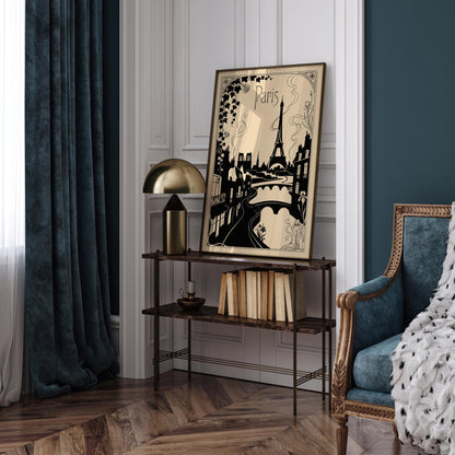 Paris Art Nouveau Travel Poster