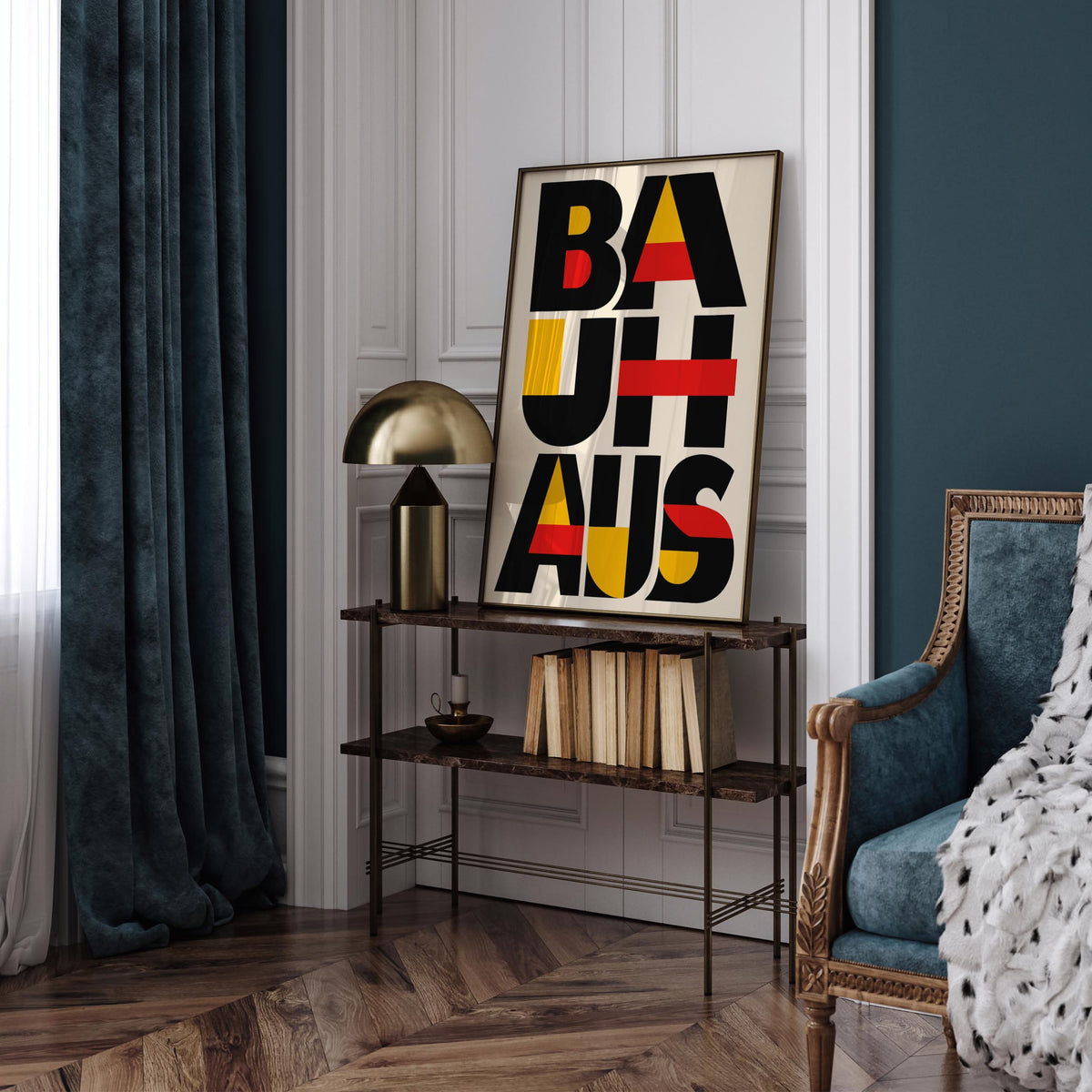Bauhaus Modern Typography Art Poster