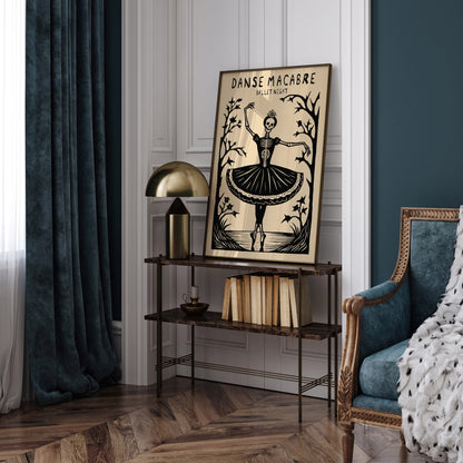 Danse Macabre Ballet Night Music Poster