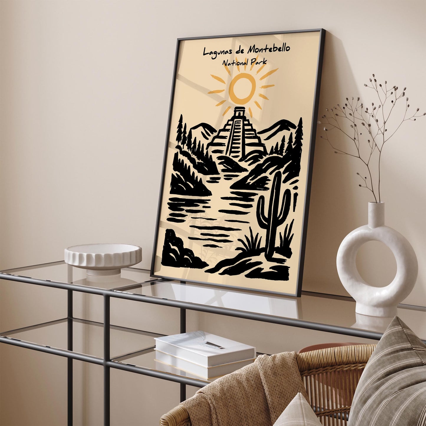 Lagunas de Montebello Poster - Mexico National Park Art