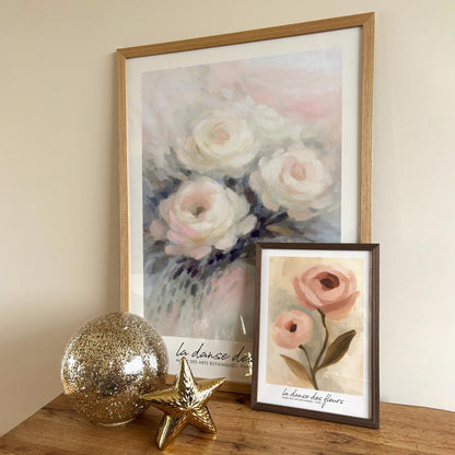 La Danse Des Fleurs Poster - Romantic Floral Home Decor