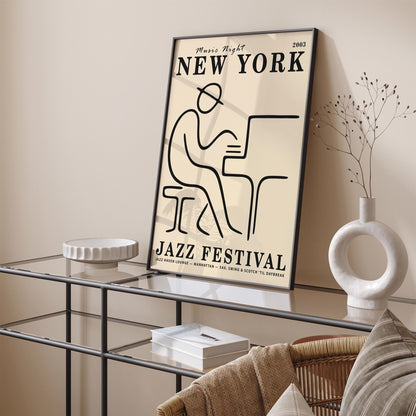 NYC Manhattan Jazz Club Art Poster