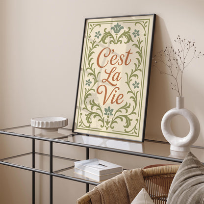 C'est La Vie Poster - Château Core Aesthetic Print