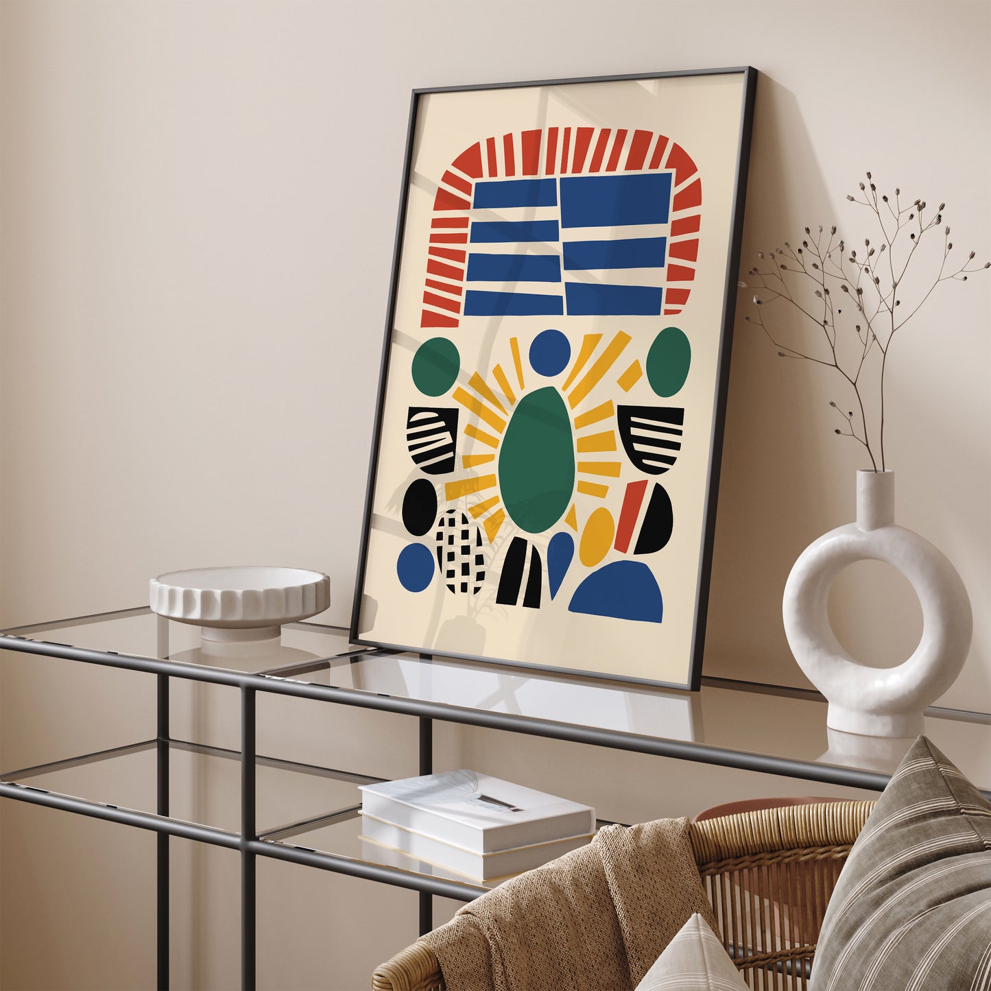 Retro Cut Outs Abstract Wall Art