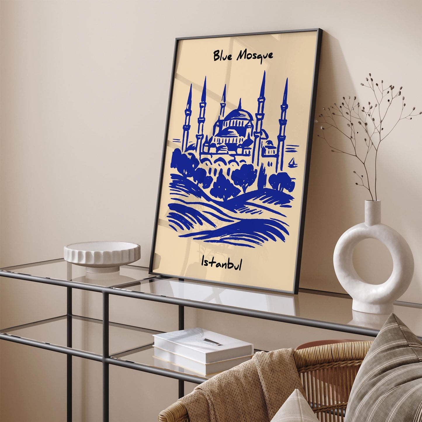 Blue Mosque Poster - Istanbul Travel Wall Art