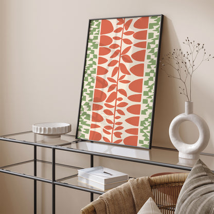 Retro Abstract Nature Wall Decor