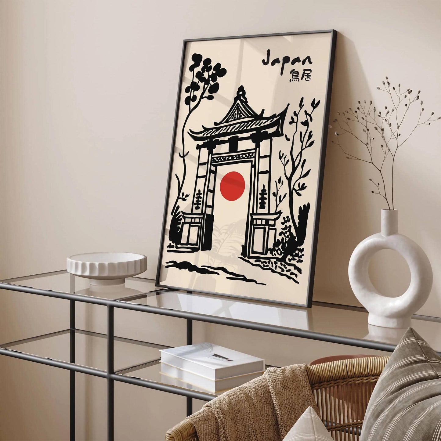 Japan Torii Gate Asian Travel Poster