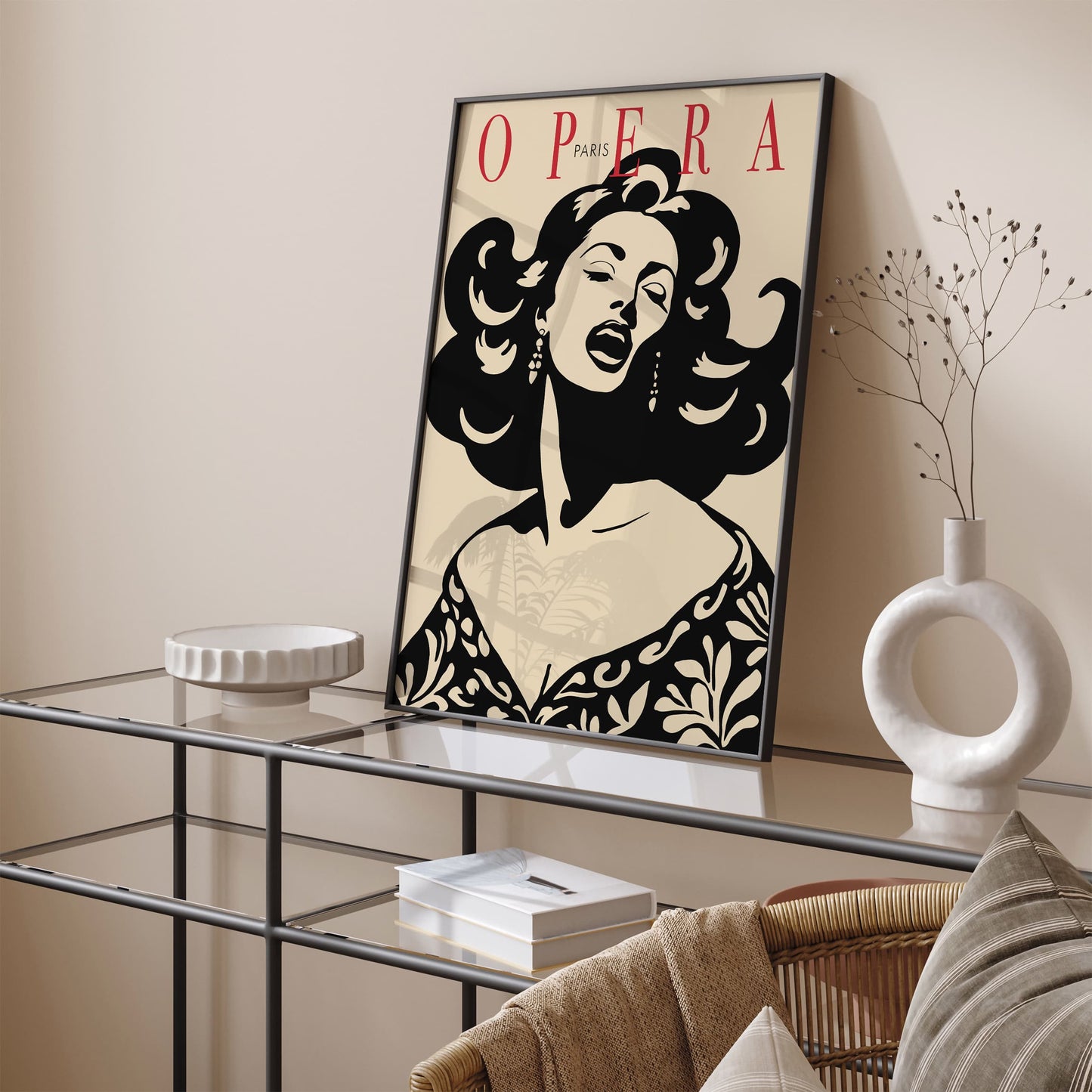 Paris Opera Vintage Poster - Retro Music Wall Art