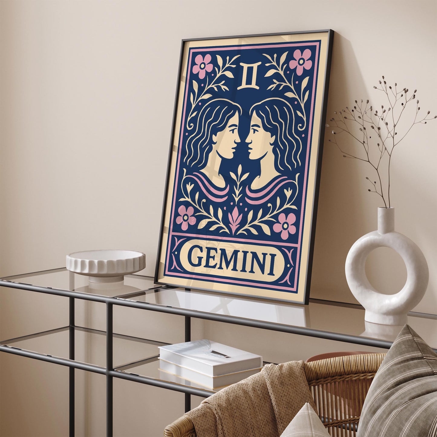 Gemini Zodiac Sign - Astrology Wall Art Print