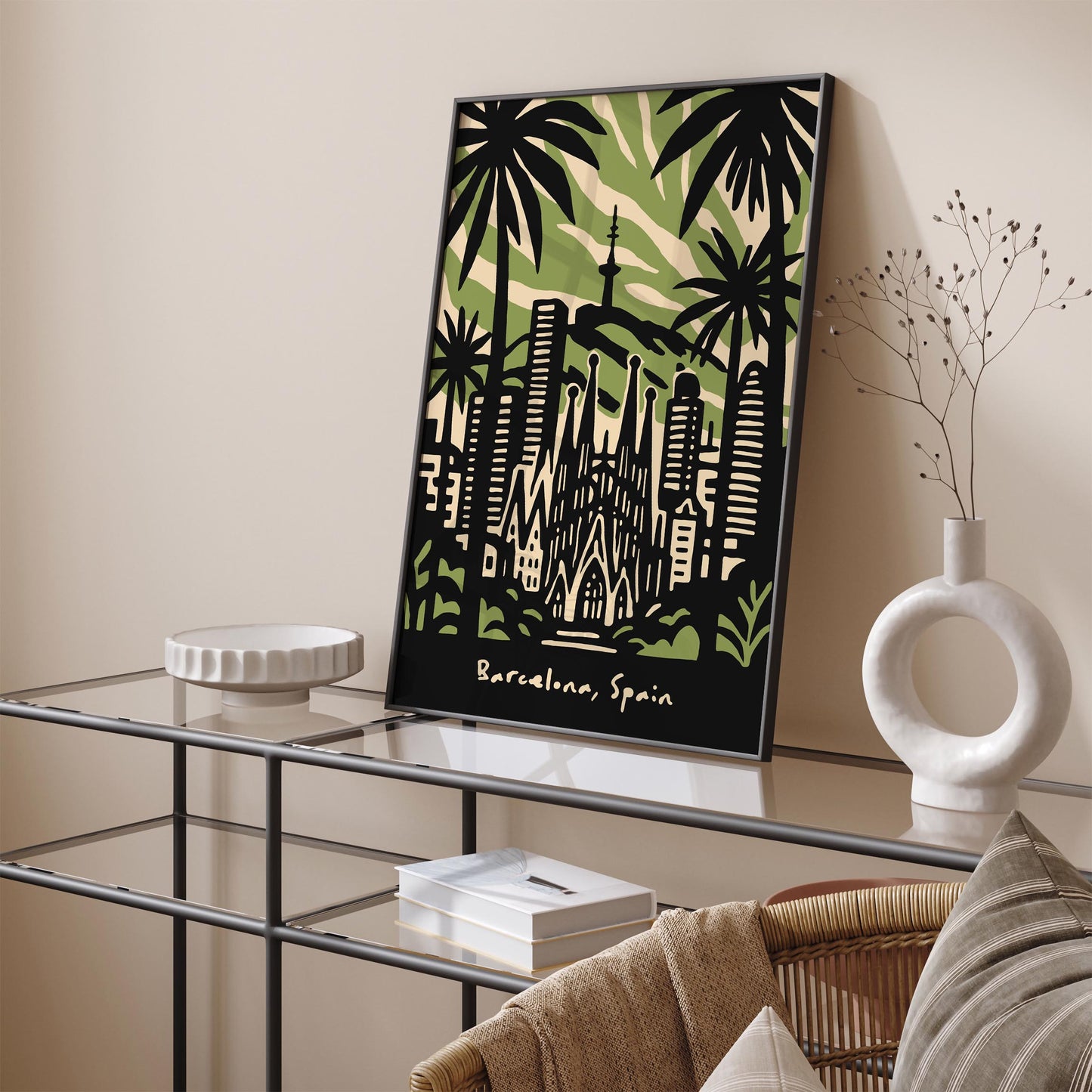 Barcelona Spain Poster - European Travel Print