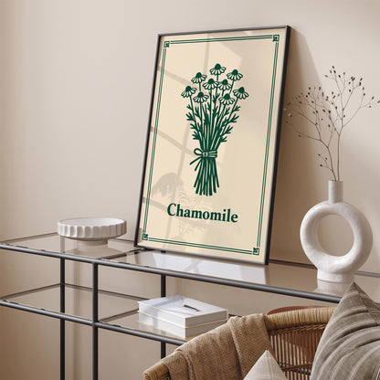 Chamomile Minimalist Kitchen Art Poster