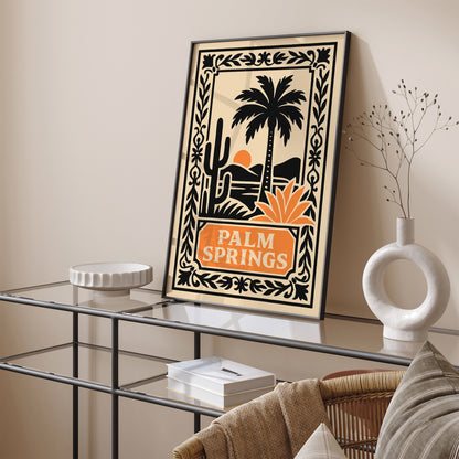 Palm Springs Travel Art Print - Landscape Wall Art Poster